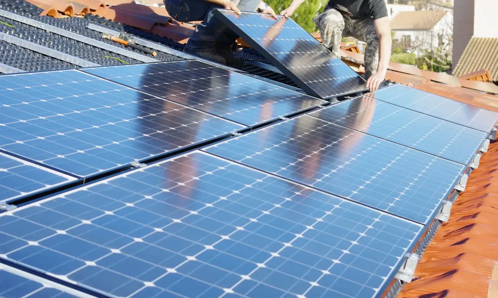 Panneaux solaires près de Floreffe